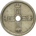 Coin, Norway, Haakon VII, 25 Öre, 1949, AU(50-53), Copper-nickel, KM:384