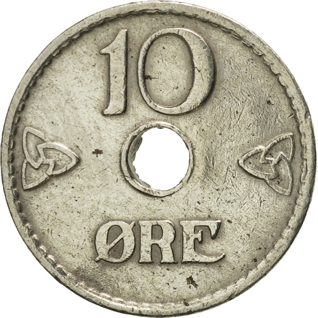 Coin, Norway, Haakon VII, 10 Öre, 1926, AU(50-53), Copper-nickel, KM:383