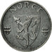 Moneda, Noruega, Haakon VII, Ore, 1942, EBC, Hierro, KM:387