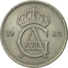 Monnaie, Suède, Gustaf VI, 25 Öre, 1965, SUP, Copper-nickel, KM:836