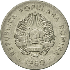 Münze, Rumänien, 25 Bani, 1960, SS+, Nickel Clad Steel, KM:88