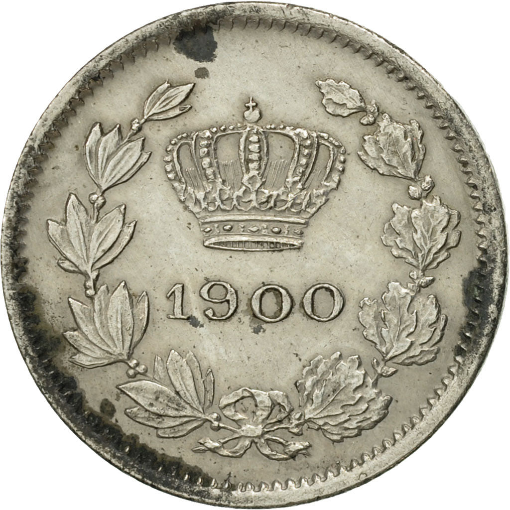 Romania, Carol I, 5 Bani, 1900, AU(50-53), Copper-nickel, KM:28