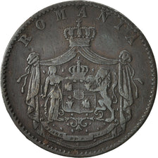 Romania, Carol I, 5 Bani, 1867, VF(30-35), Copper, KM:3.1