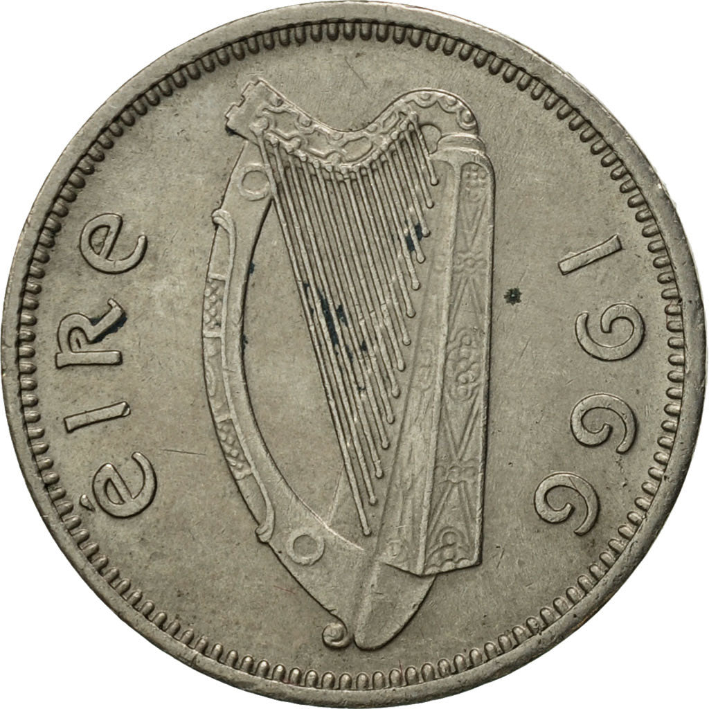 Moneta, REPUBBLICA D’IRLANDA, 3 Pence, 1966, SPL-, Rame-nichel, KM:12a