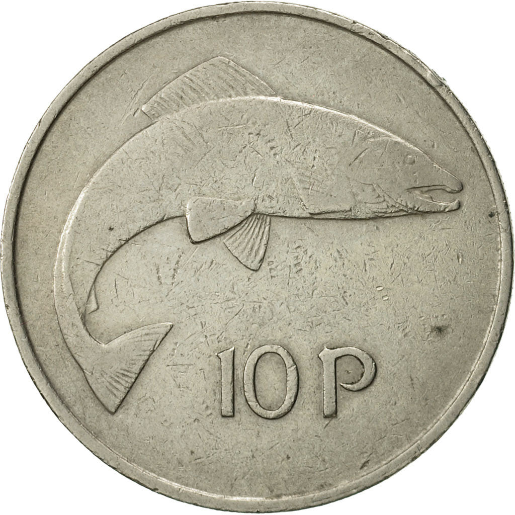 Coin, IRELAND REPUBLIC, 10 Pence, 1969, AU(50-53), Copper-nickel, KM:23