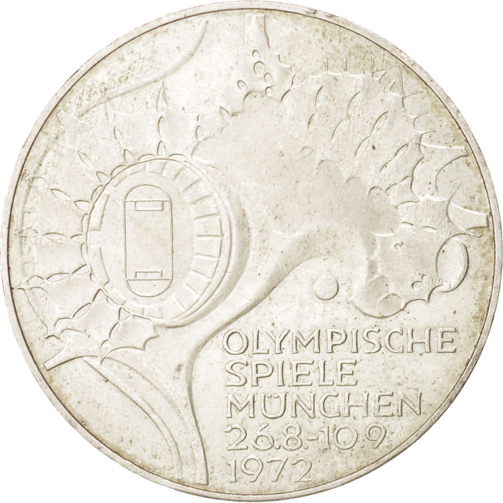 Germany, 10 Mark, 1972 J, Hamburg, KM:134.1