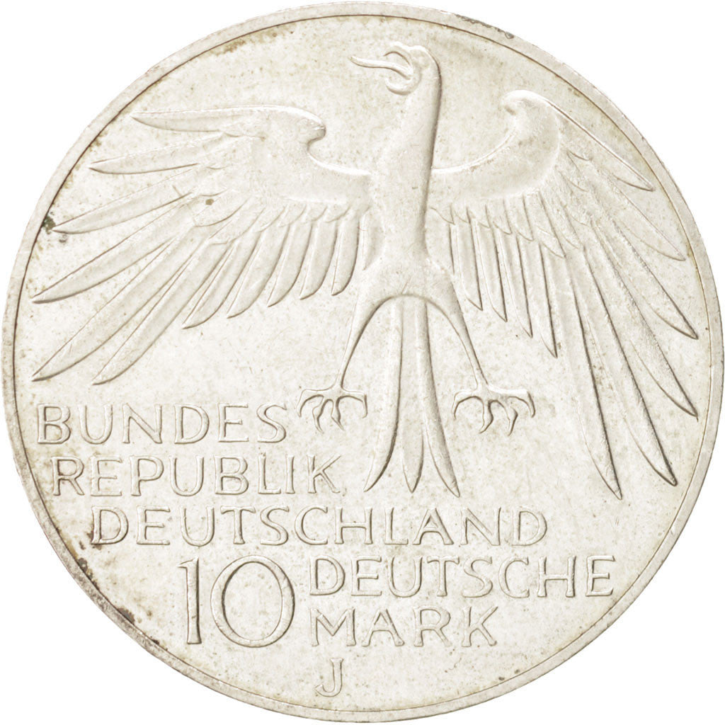 Germany, 10 Mark, 1972 J, Hamburg, KM:134.1