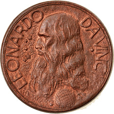 Italia, Jeton, Leonardo Da Vinci, EBC, Cobre