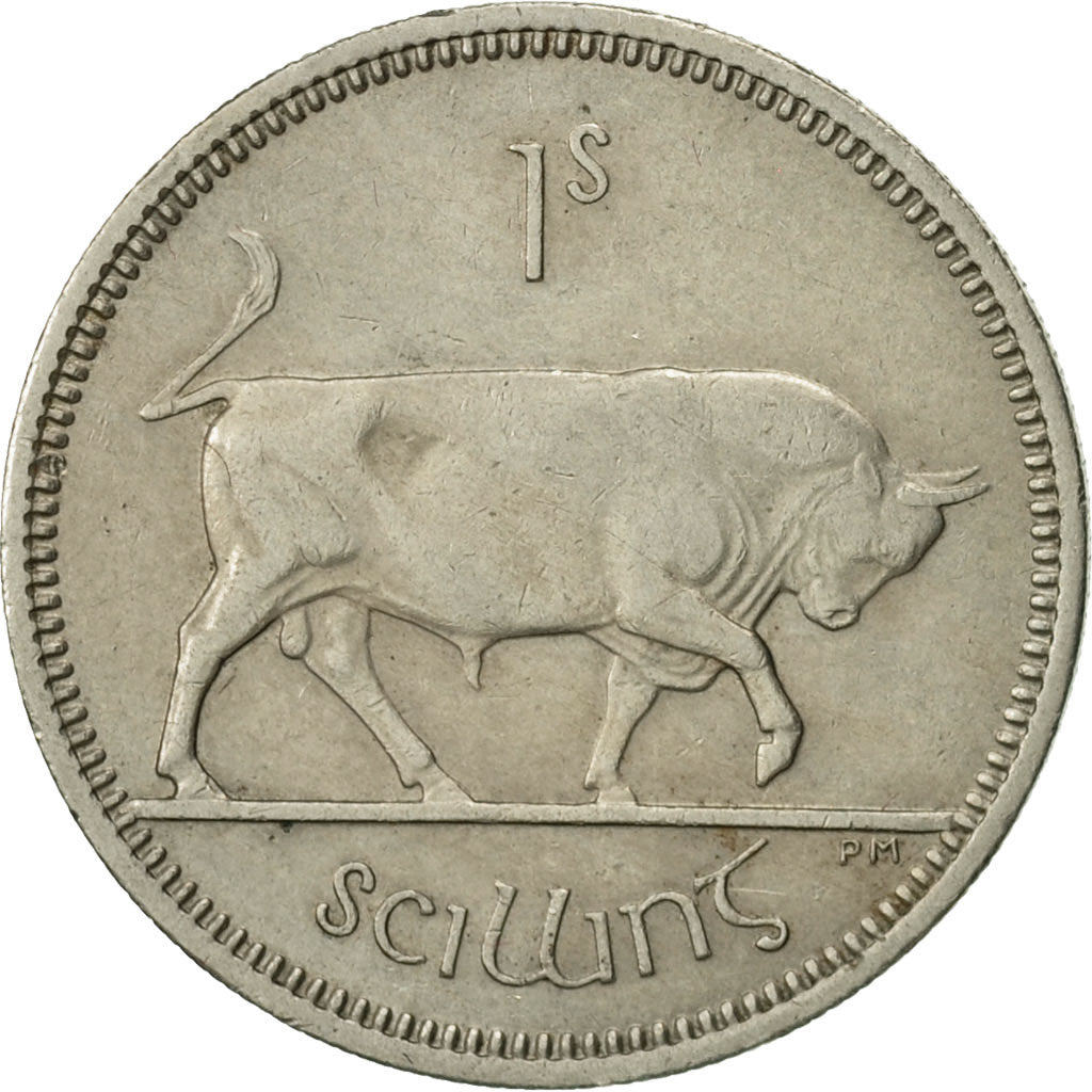 Coin, IRELAND REPUBLIC, Shilling, 1964, AU(50-53), Copper-nickel, KM:14A
