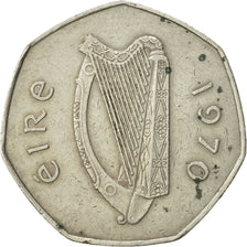 Monnaie, IRELAND REPUBLIC, 50 Pence, 1970, TTB+, Copper-nickel, KM:24