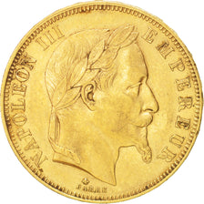 France, Napoleon III, 50 Francs, 1865, Paris, Gold, KM 804.1