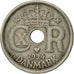 Coin, Denmark, Christian X, 25 Öre, 1924, Copenhagen, EF(40-45), Copper-nickel