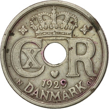 Coin, Denmark, Christian X, 25 Öre, 1929, Copenhagen, EF(40-45), Copper-nickel