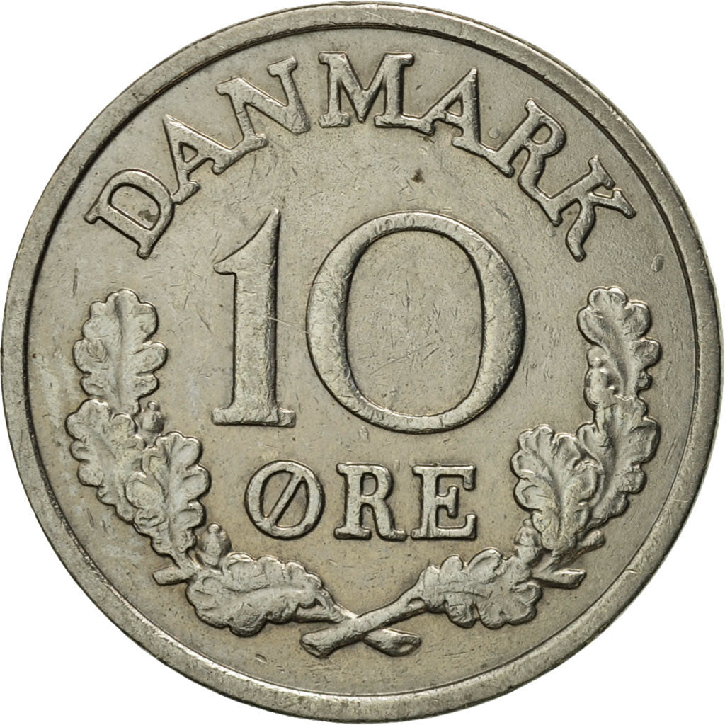 Münze, Dänemark, Frederik IX, 10 Öre, 1961, Copenhagen, SS, Copper-nickel