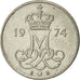 Coin, Denmark, Margrethe II, 10 Öre, 1974, Copenhagen, EF(40-45)