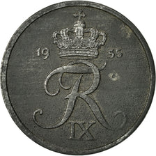 Monnaie, Danemark, Frederik IX, 2 Öre, 1955, Copenhagen, TTB, Zinc, KM:840.1
