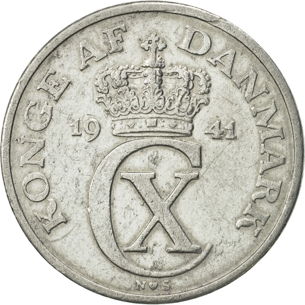 Coin, Denmark, Christian X, 5 Öre, 1941, Copenhagen, EF(40-45), Aluminum
