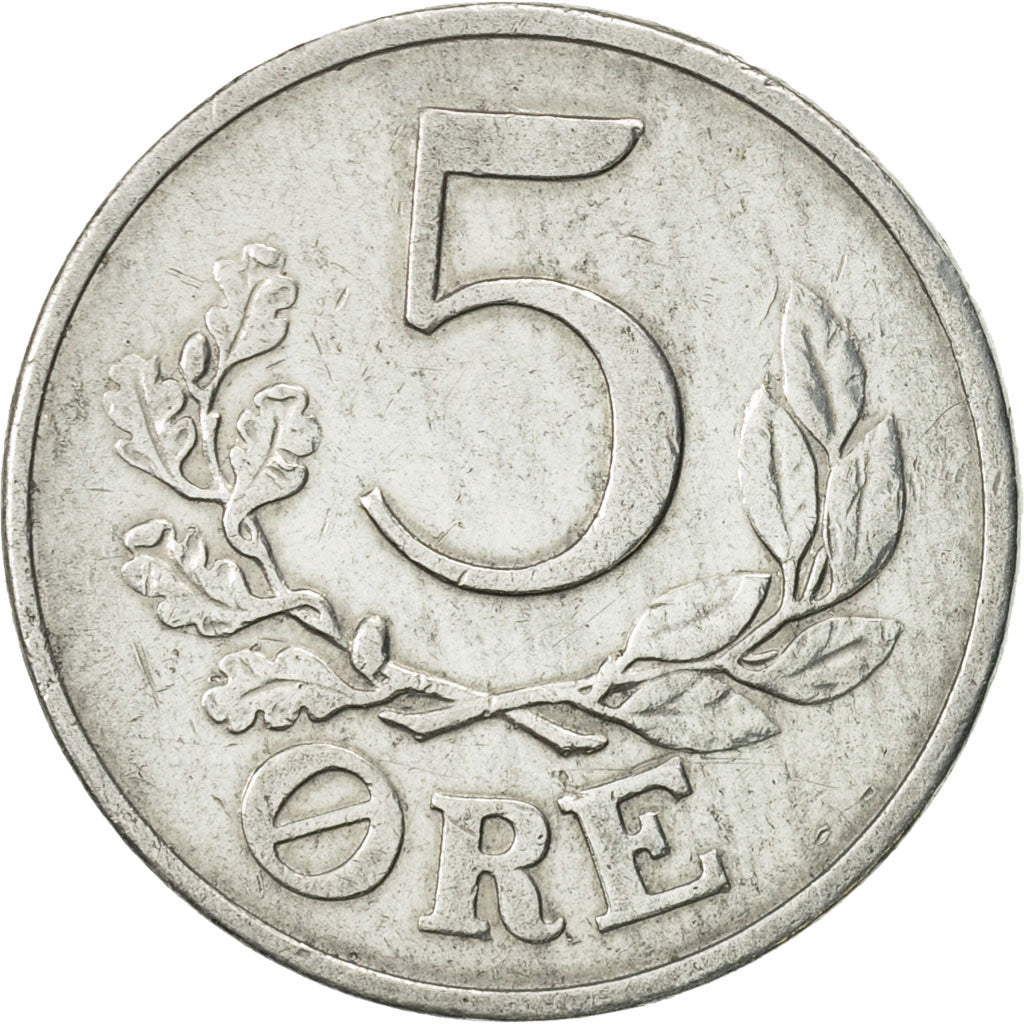 Coin, Denmark, Christian X, 5 Öre, 1941, Copenhagen, EF(40-45), Aluminum