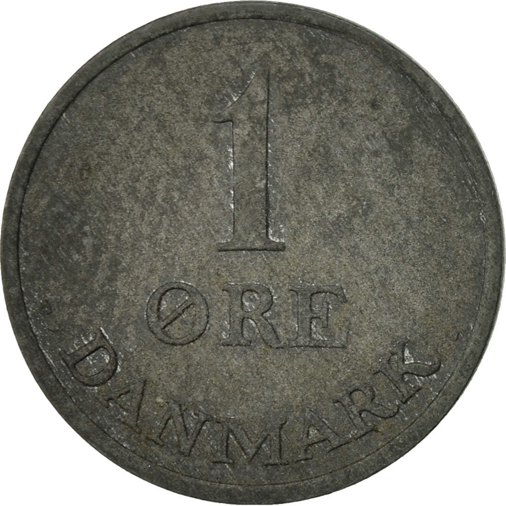 Coin, Denmark, Frederik IX, Ore, 1966, Copenhagen, EF(40-45), Zinc, KM:839.2