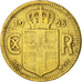 Iceland, Christian X, Krona, 1925, Copenhagen, EF(40-45), Aluminum-Bronze