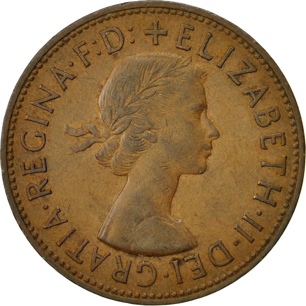 Coin, Great Britain, Elizabeth II, Penny, 1965, EF(40-45), Bronze, KM:897
