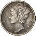 Stati Uniti, Mercury Dime, Dime, 1918, U.S. Mint, San Francisco, MB+, Argento...