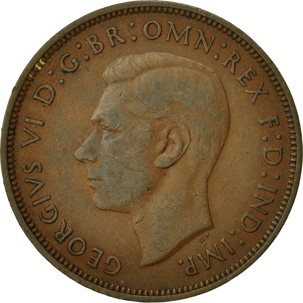 Coin, Great Britain, George VI, Penny, 1947, EF(40-45), Bronze, KM:845