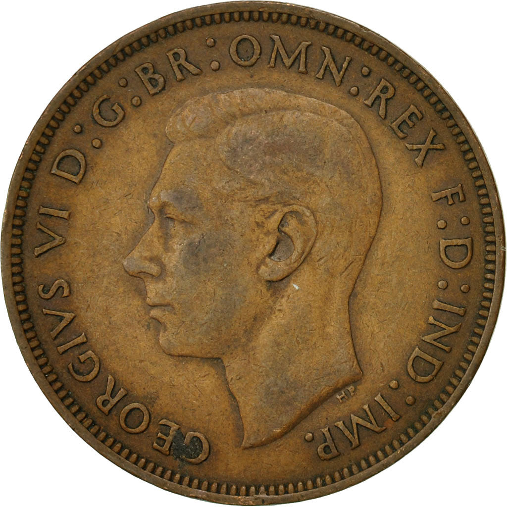 Coin, Great Britain, George VI, Penny, 1945, EF(40-45), Bronze, KM:845