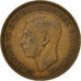 Coin, Great Britain, George VI, Penny, 1945, EF(40-45), Bronze, KM:845