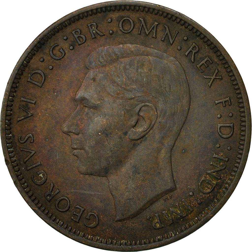 Coin, Great Britain, George VI, Penny, 1939, EF(40-45), Bronze, KM:845