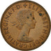 Coin, Great Britain, Elizabeth II, Penny, 1966, EF(40-45), Bronze, KM:897