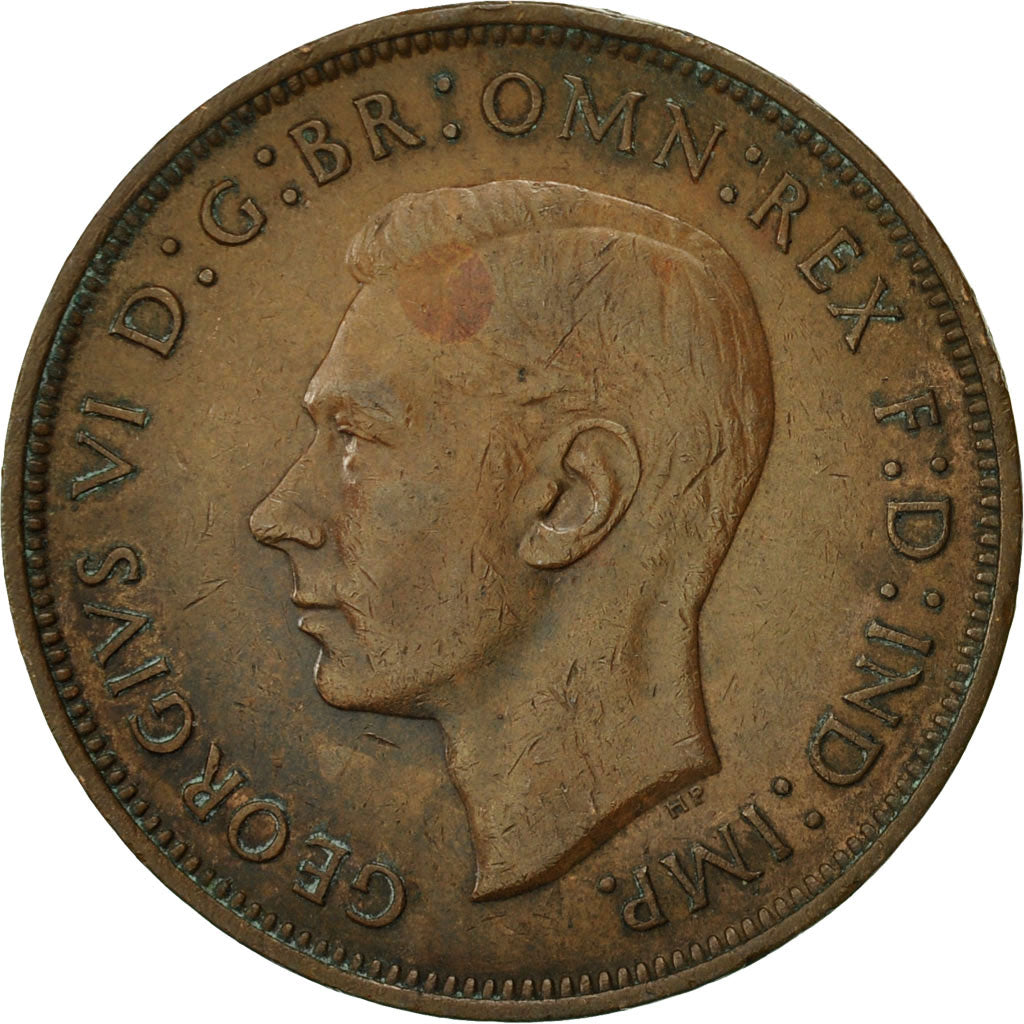 Coin, Great Britain, George VI, Penny, 1938, EF(40-45), Bronze, KM:845