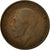 Moneda, Gran Bretaña, George V, 1/2 Penny, 1921, BC+, Bronce, KM:809
