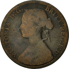Great Britain, Victoria, 1/2 Penny, 1860, VF(20-25), Bronze, KM:748.1