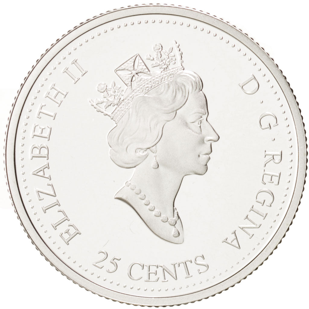 Canada, Elizabeth II, 25 Cents, 2000, Freedom, Ottawa, PROOF, KM 374a