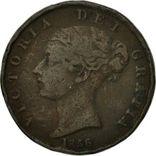 Great Britain, Victoria, 1/2 Penny, 1856, VF(20-25), Copper, KM:726