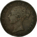 Great Britain, Victoria, 1/2 Penny, 1856, VF(20-25), Copper, KM:726