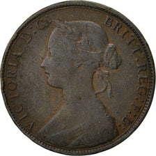Great Britain, Victoria, 1/2 Penny, 1861, VF(30-35), Bronze, KM:748.2
