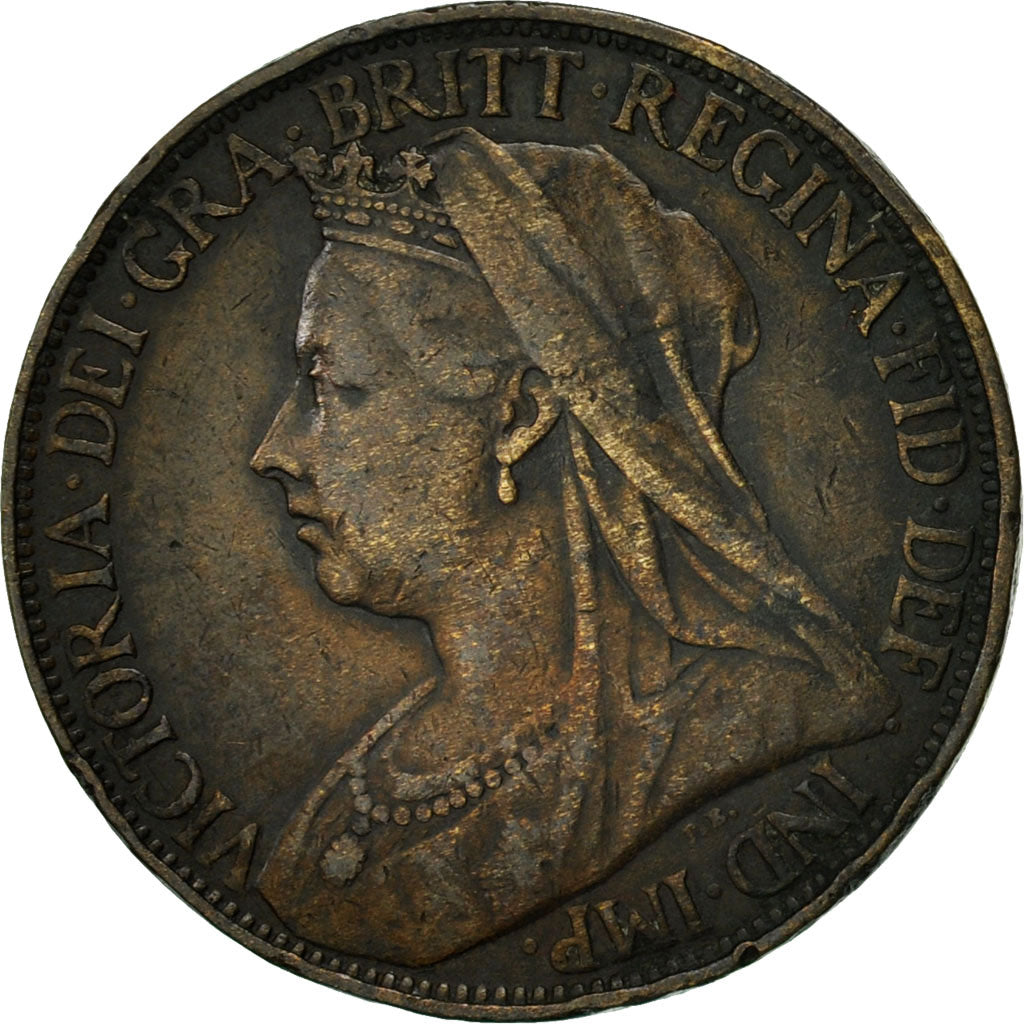 Great Britain, Victoria, Farthing, 1895, VF(30-35), Bronze, KM:753