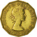 Coin, Great Britain, Elizabeth II, 3 Pence, 1956, VF(30-35), Nickel-brass