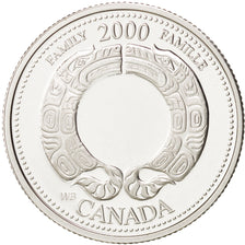 Coin, Canada, Elizabeth II, 25 Cents, 2000, Royal Canadian Mint, Ottawa