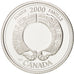 Coin, Canada, Elizabeth II, 25 Cents, 2000, Royal Canadian Mint, Ottawa
