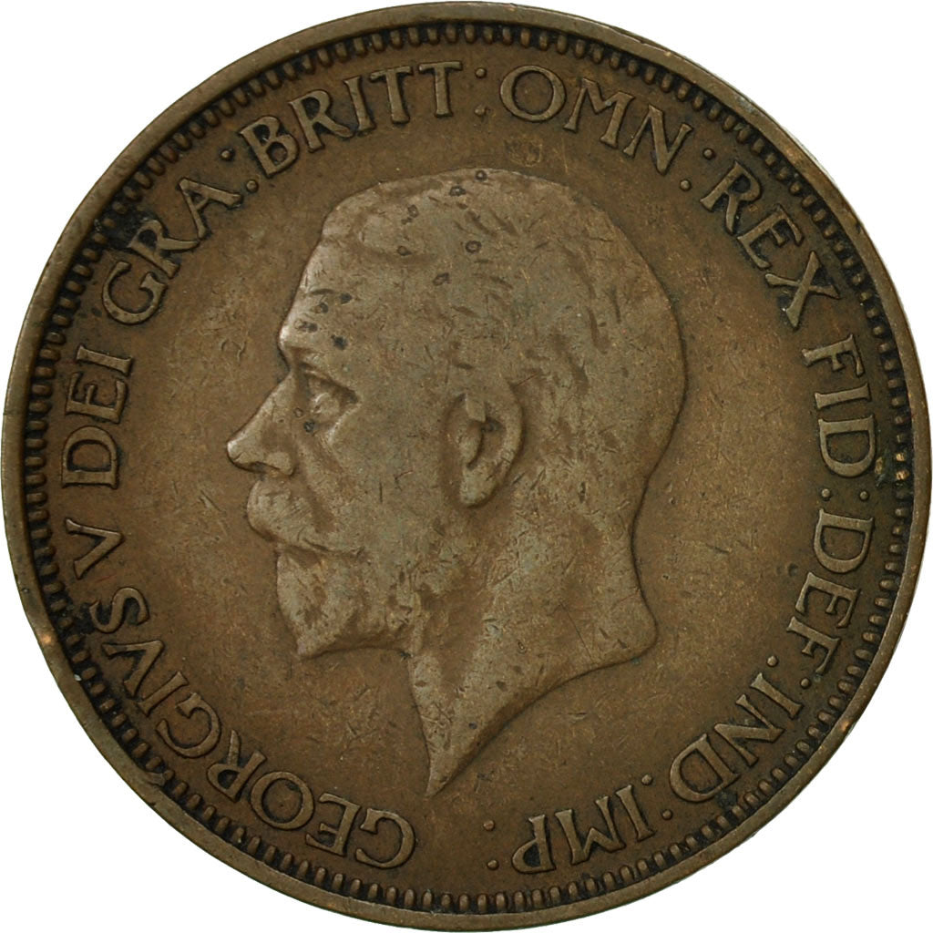 Coin, Great Britain, George V, 1/2 Penny, 1932, EF(40-45), Bronze, KM:837