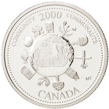 Canada, Elizabeth II, 25 Cents, 2000, Community, Ottawa, PROOF, KM 376a