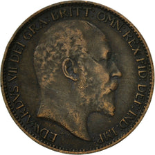 Coin, Great Britain, Edward VII, Farthing, 1902, EF(40-45), Bronze, KM:792
