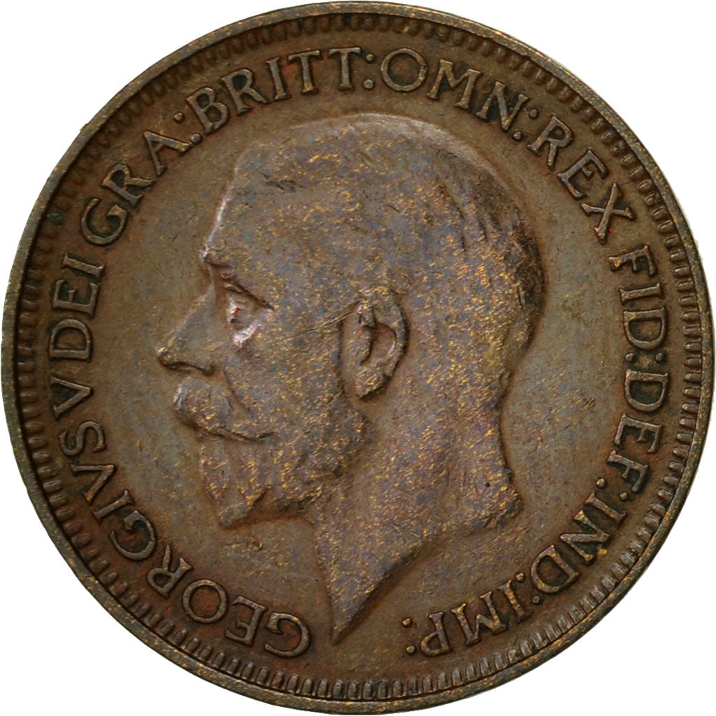 Coin, Great Britain, George V, Farthing, 1931, EF(40-45), Bronze, KM:825