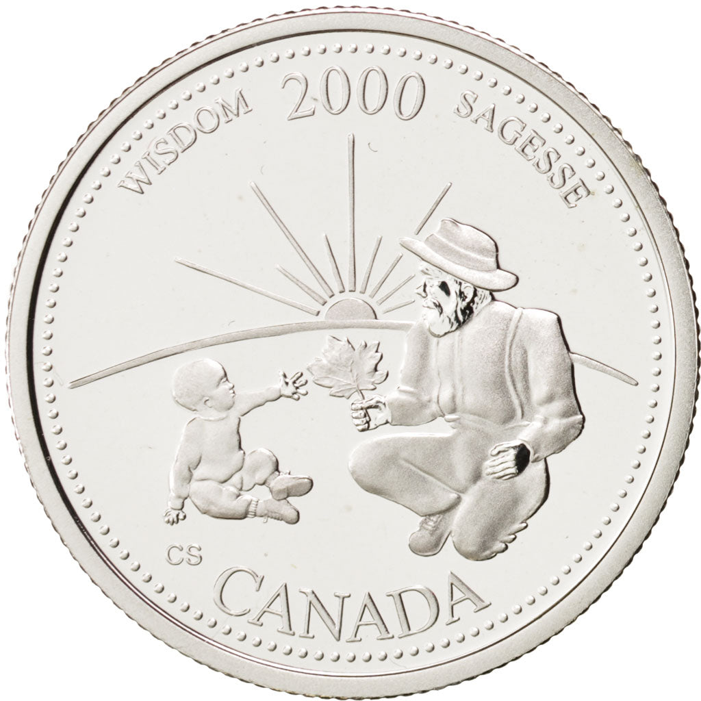 Coin, Canada, Elizabeth II, 25 Cents, 2000, Royal Canadian Mint, Ottawa