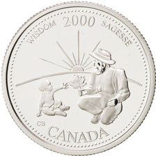 Coin, Canada, Elizabeth II, 25 Cents, 2000, Royal Canadian Mint, Ottawa