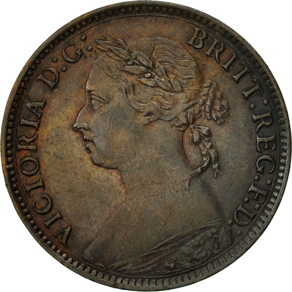 Great Britain, Victoria, Farthing, 1888, EF(40-45), Bronze, KM:753