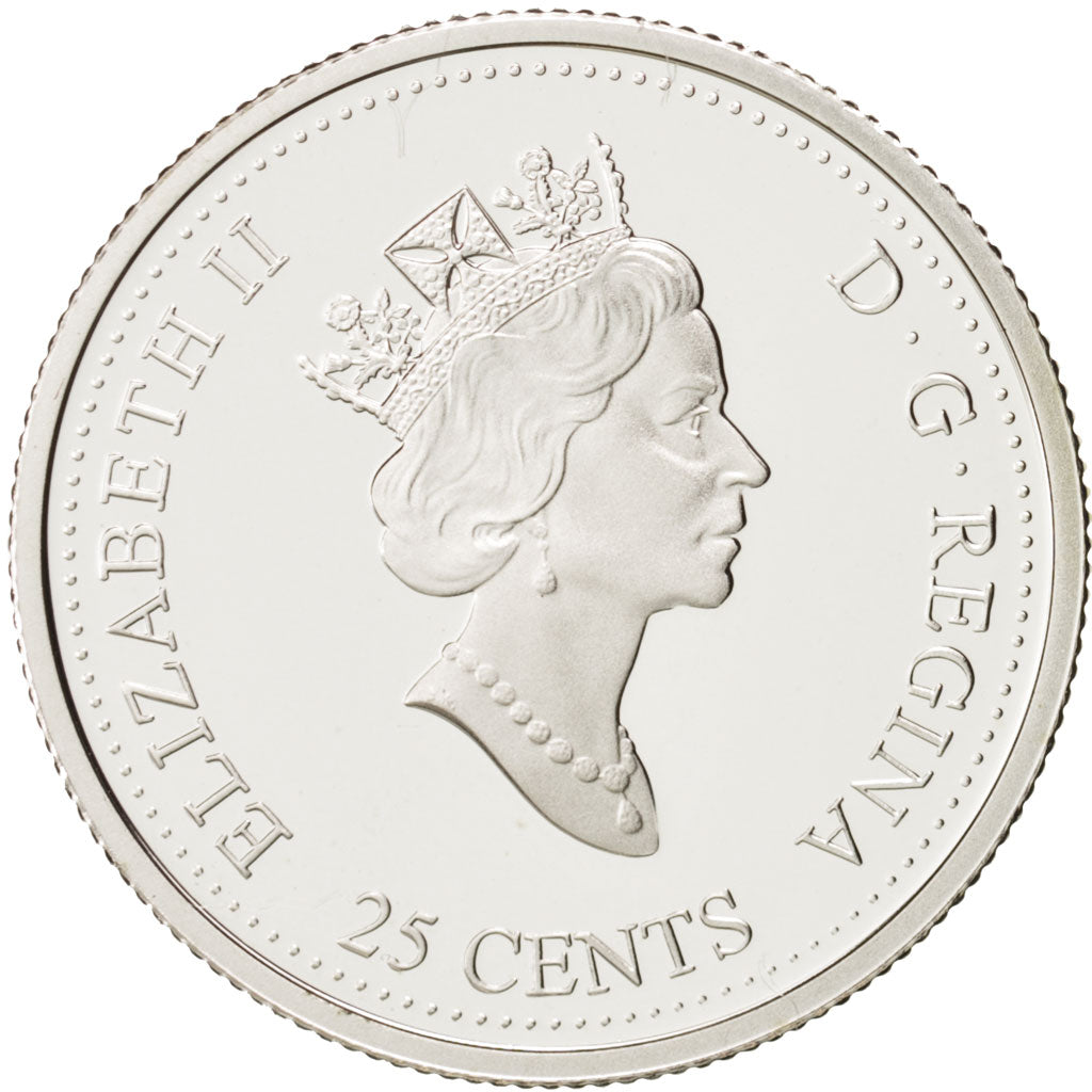 Canada, Elizabeth II, 25 Cents, 2000, Creativity, Ottawa, PROOF, KM 379a